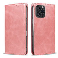 Funda Tipo Cartera de Cuero PU Premium para iPhone 16 Pro Max - Funda con Soporte, Ranuras para Tarjetas, Cierre Magnético y Carcasa Antigolpes