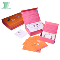 Juego de Cajas de Embalaje para Joyería Rígidas, Ecológicas y de Alta Gama, Personalizadas al por Mayor, con Forro de Esponja en Relieve y Cierre Magnético para Anillos