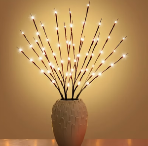 Guirlande lumineuse décorative multicolore à piles, 20 LED, 70 cm, pour vase, <span class=keywords><strong>lampe</strong></span>, décoration intérieure, chambre, DIY - Product Image 1