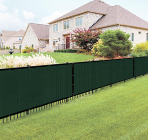 Écran de confidentialité PEHD personnalisé noir/vert clôture <span class=keywords><strong>balcon</strong></span> écran plastique intimité pare-vent clôture - Product Image 3