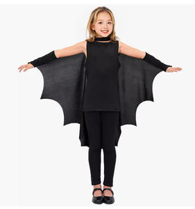 Ensemble de cape de chauve-souris pour Halloween, <span class=keywords><strong>masque</strong></span> pour les yeux, tenue de fête pour enfants, déguisement d'Halloween - Product Image 4