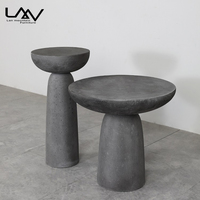 Table basse en béton moderne et simple, table d'appoint ronde, mobilier nordique, villa, salon, hôtel, meubles en pierre, contemporain