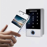 Controlador de Acceso Independiente con Huella Dactilar y RFID, Lector de Tarjetas, Sistema de Seguridad para Puertas, Controlador RFID EM de 125KHZ