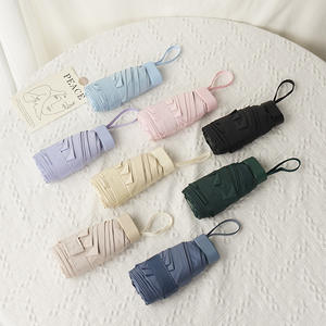 Parapluie de poche à 6 plis, nervures en acier inoxydable et en fibre de verre, résistant au vent de niveau 6, résistant aux UV et à l'eau - Product Image 4