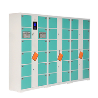 Casier intelligent durable en libre-service pour sacs et effets, idéal pour supermarchés et centres commerciaux