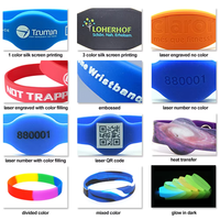 Bracelet en silicone RFID NFC programmable de haute qualité personnalisé avec puce NTAG216 13,56 MHz