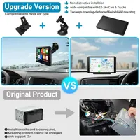 Venta caliente Universal Auto Radio 7 pulgadas Full HD Pantalla táctil Receptor de radio portátil para automóvil Estéreo para automóvil con Mirror Link