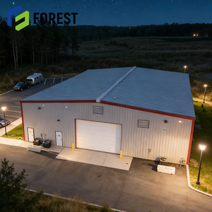 Almacén de Estructura de Acero Resistente a la Corrosión en Canadá con Panel Sándwich, Fácil Montaje en Francia, Edificio Prefabricado - Product Image 1