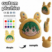 Usine de jouets en peluche personnalisés : Poupée animale avec capuche oreilles de chat, Merchandising pour filles sur le thème de l'anime et des bandes dessinées, Lapin Lulu Tedibeyas personnalisé