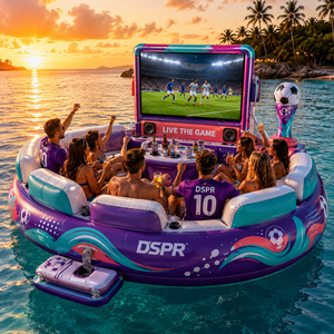 Sofá Flotante Personalizado para <span class=keywords><strong>Cine</strong></span> con Mini Bar, Respaldo y Soporte para Pantalla Grande, Ideal para Fiestas en Resorts de Playa y Negocios de Alquiler - Product Image 5