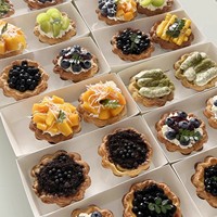 Boîte à tartelettes aux œufs et à croissants avec couvercle transparent, boîtes de boulangerie en papier blanc jetables personnalisées pour sandwichs, cupcakes, biscuits, desserts