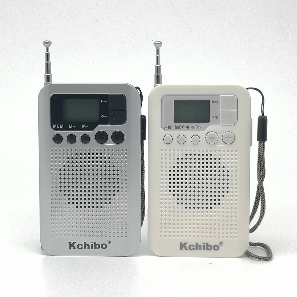 Kchibo kk-portatile am fm radio digitale immagini sveglia digitale con retroilluminazione multi band radio scanner