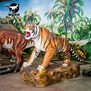 Modelo Animatrónico de Tigre Realista Hecho a Mano en Fábrica Original, Tamaño Personalizado, para Centro Comercial, Parque de Aventuras, Zoológico - Product Image 1