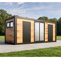 Conteneur Modulaire Personnalisable d'Usine - Cabine de Service Préfabriquée 20 pieds, Disposition 1K2B, Deux Salles de Bain Séparées