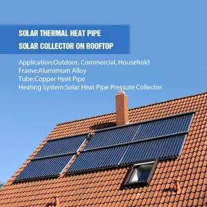 Aquecedor solar de água para sistemas de aquecimento solar, produto quente, placa plana, painel de coletores solares, preço para aquecedor solar de água