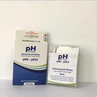 Bandes de papier indicateur de pH universelles personnalisables 0-14 (matériau PET 5mm*110mm) Précision de 0,5 pH 100 bandes/boîte Prise en charge OEM/ODM