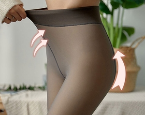 WUYANG FACTORY 2023 Disponibili <span class=keywords><strong>Leggings</strong></span> Invernali da Donna Effetto Trasparente, Spessi, Senza Cuciture, Vita Alta, in <span class=keywords><strong>Velluto</strong></span> Caldo e Morbido - Product Image 6