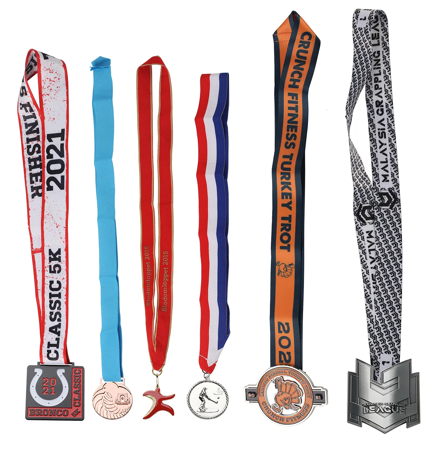 Factory OEM Exclusive Design Customized Marathon Medal With Ribbon Metal Sport Custom Medal