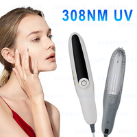 Portable 308nm UVB Photothérapie Excimer Laser Vitiligo Psoriasis Crème Traitement Lampe Uv Photothérapie Luminothérapie Machine