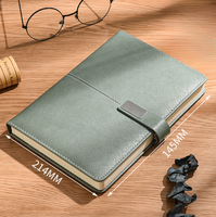 Agenda et carnet de notes personnalisés 2024 avec logo, couverture rigide A5, coffret cadeau avec stylo, couverture en cuir