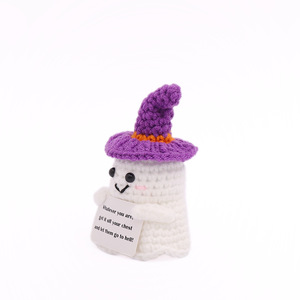 Cross-border hot-selling wool crochet Halloween party gifts, ghost costumes, Halloween decorations, Halloween <b>dolls</b> - Product Image 3