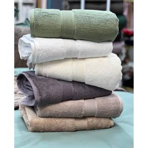 Serviette en tissu éponge 500 GSM Premium, épaisse, absorbante, à rayures, pour les mains et le bain, pour hôtel, salle de bain et spa - Product Image 3