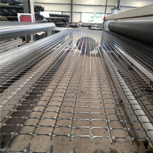 NBG-100 sợi thủy tinh geogrid 50kn Geo lưới hợp chất vật nuôi không dệt vải cho gia cố đường và xây dựng - Product Image 1