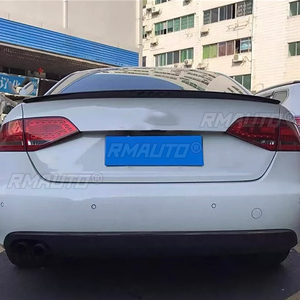 For Audi A4 B8 Spoiler 2009 2010 2011 2012 13 14 15 2016 ABS <b>Plastic</b> Unpainted Color Trunk Tail Wing Decoration Car Accessories - Product Image 3
