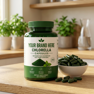Chlorella Capsules Dietary <b>Supplement</b> Nutrient Rich Superfood Pure Natural <b>Herbal</b> <b>Supplement</b> Children Hair Growth Antioxidant - Product Image 1