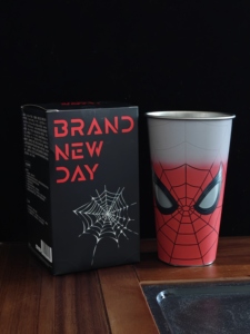 Bicchiere Termico in Acciaio Inossidabile Spider-Man che Cambia Colore, Tazza Reattiva al Freddo Fai-da-te, Regalo da Collezione - Spider-Man 4 The Day of New Dawn - Product Image 3