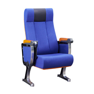เก้าอี้หอประชุมมานวาเอ็กซ์โป รุ่น HB606 สีบลูบีช พร้อมที่วางแขน สำหรับใช้ในโรงละคร โรงเรียน และโรงพยาบาล - Product Image 1