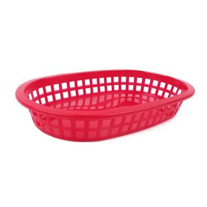 Cestas de Plástico Ovaladas Apilables de Grado Comercial para Comida Rápida, Bandejas Coloridas para Pollo Frito, Papas Fritas y Suministros para Fiestas - Product Image 4