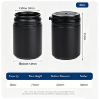 Vente en gros de flacons en plastique PET de qualité alimentaire de 30 ml à 300 ml avec bouchon à anneau détachable, emballage de sécurité pour enfants pour les herbes et le tabac