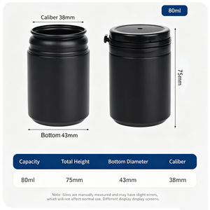 Vente en gros de flacons en plastique PET de qualité alimentaire de 30 ml à 300 ml avec bouchon à anneau détachable, emballage de sécurité pour enfants pour les herbes et le tabac - Product Image 5