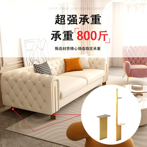 Furniture <b>Leg</b> Stainless Steel Brushed Gold 60x10 Pipe Set Heavy Duty <b>Sofa</b> Coffee Table TV Cabinet Hardware Modern Design - Product Image 4