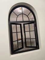 Fenêtre coulissante horizontale en aluminium de fabrication directe avec vitrage fixe supérieur pour bâtiments modernes