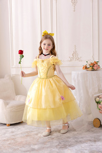 Costumi per ragazze Halloween natale compleanno Cosplay festa Bella principessa vestire i bambini bellezza Bella principessa la bestia Costume - Product Image 4