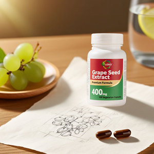 Tất cả-tự nhiên bán buôn bổ sung tự nhiên chiết xuất hạt nho 95% polyphenol 400 mg chiết xuất hạt nho 120 Vegan viên nang - Product Image 5