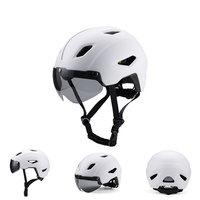 Nouveau casque pour enfants avec lunettes magnétiques détachables, casque de vélo, procédé de moulage intégré, adapté aux adolescents