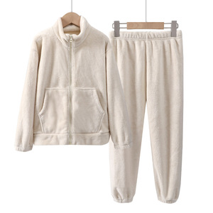 Conjunto de pijama coral para homens, roupa de sol de lãs, roupa de coral para o outono e inverno, 300 g/m2 - Product Image 6