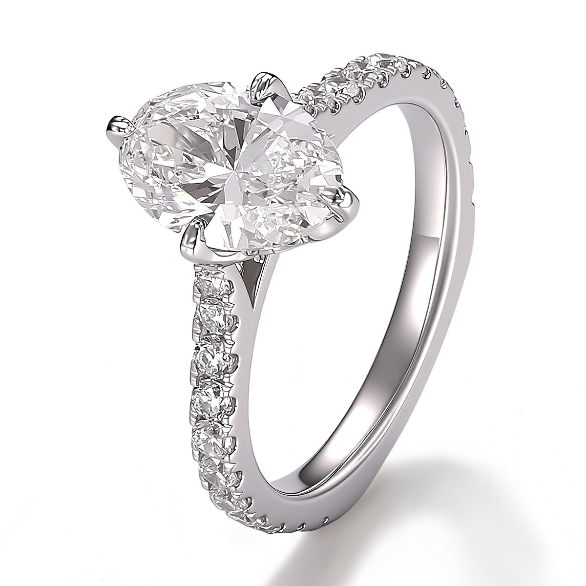 แหวนเงินแท้ 925 ชุบทอง ประดับเพชรแล็บ