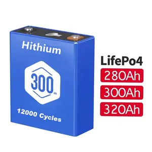 UESEN 3.2V Hithium 300Ah LFP Cell Long Life 12000 Cycle Life 3.2V 320Ah 300Ah 280Ah Lifepo4 Battery Cells