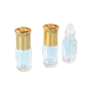 Bouteilles vides haut de gamme de 3 ml et 5 ml en verre avec bouchon couronne pour huile essentielle d'anis étoilé, parfum, eau, diffuseur, roll-on et blush
