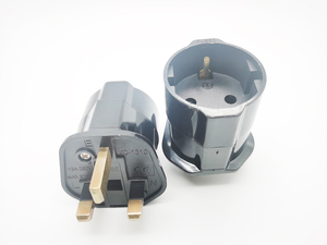 Internazionale universale europa europea viaggio adattatore da ue a regno unito Schuko Euro presa da 2 Pin a 13 Amp spina a 3 Pin tipo <span class=keywords><strong>C</strong></span> a tipo <span class=keywords><strong>G</strong></span> - Product Image 3