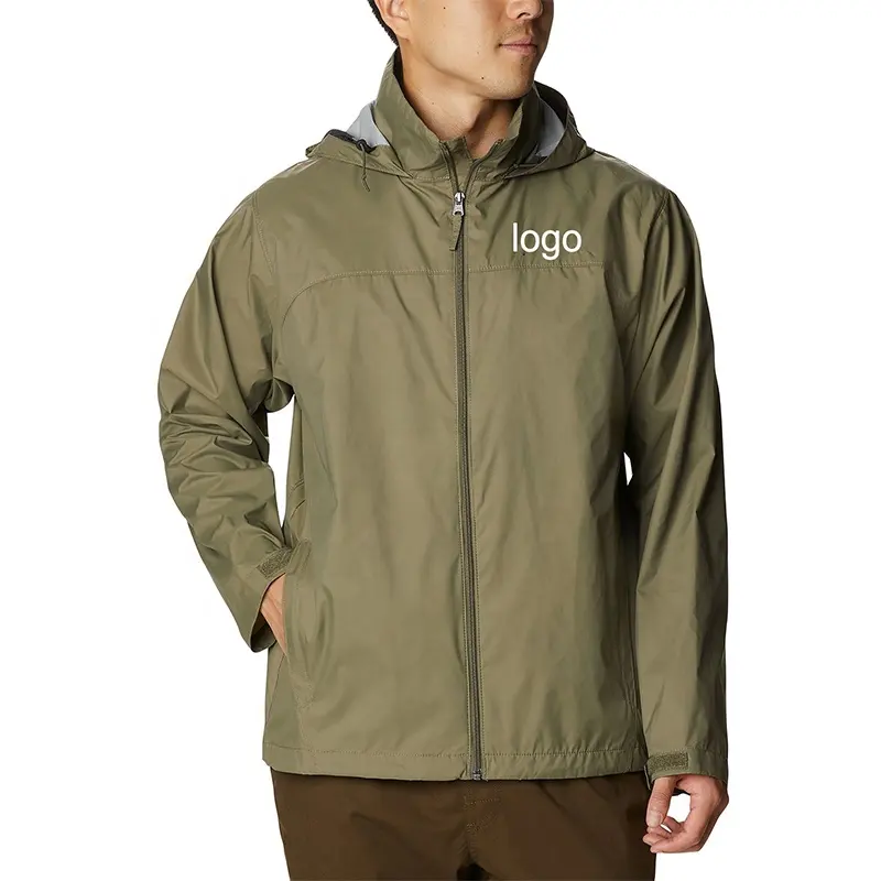 Новейшая водонепроницаемая ветрозащитная легкая Мужская охотничья куртка TEX Custom с карманом на молнии для рук на осень и зиму