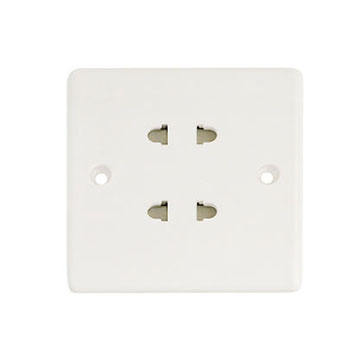 Customized Factory British Standard Wall Switch and Socket Push Button Door Bell White Panel 10a Switch Outlet for Home