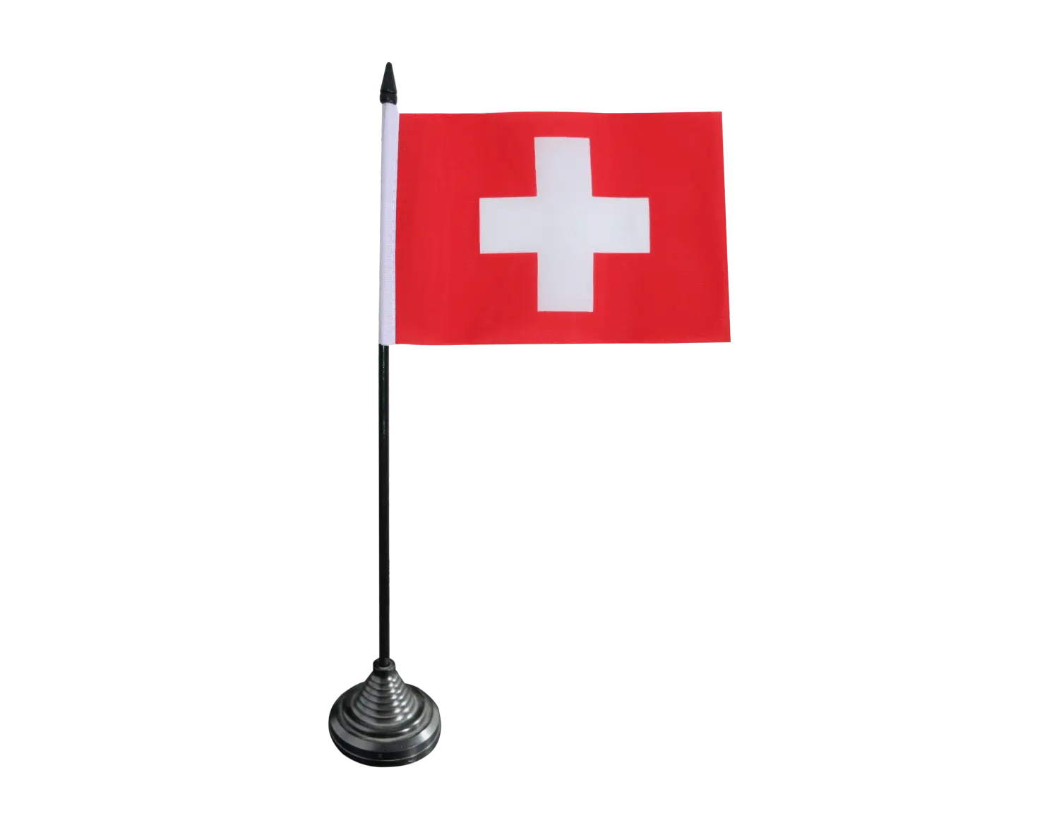 Banderas personalizadas de poliéster para mesa de oficina, Bandera de escritorio para Decoración de mesa, Suiza, 10x15cm