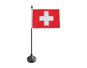 10X15cm厘米定制聚酯瑞士办公桌旗桌面装饰桌旗