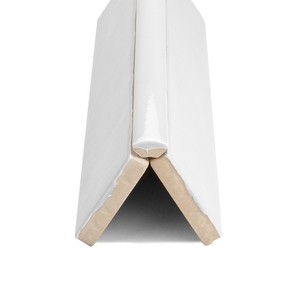 Piastrella Corner Creta 25 Bianca 1 X 25 Cm Lucida con Bordi Irregolari - Product Image 2