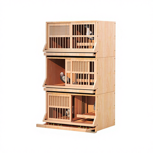 Jaula de Alimentación para <span class=keywords><strong>Palomas</strong></span> de Madera de Alta Calidad para las Cuatro Estaciones, Jaula para Pájaros de Lujo Duradera - Product Image 2